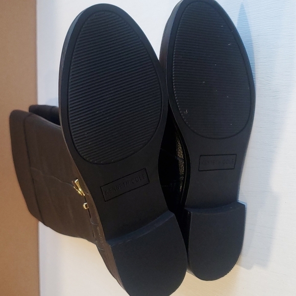 Kenneth Cole Black Faux Leather Wind Riding Boot 5 - Picture 8 of 8